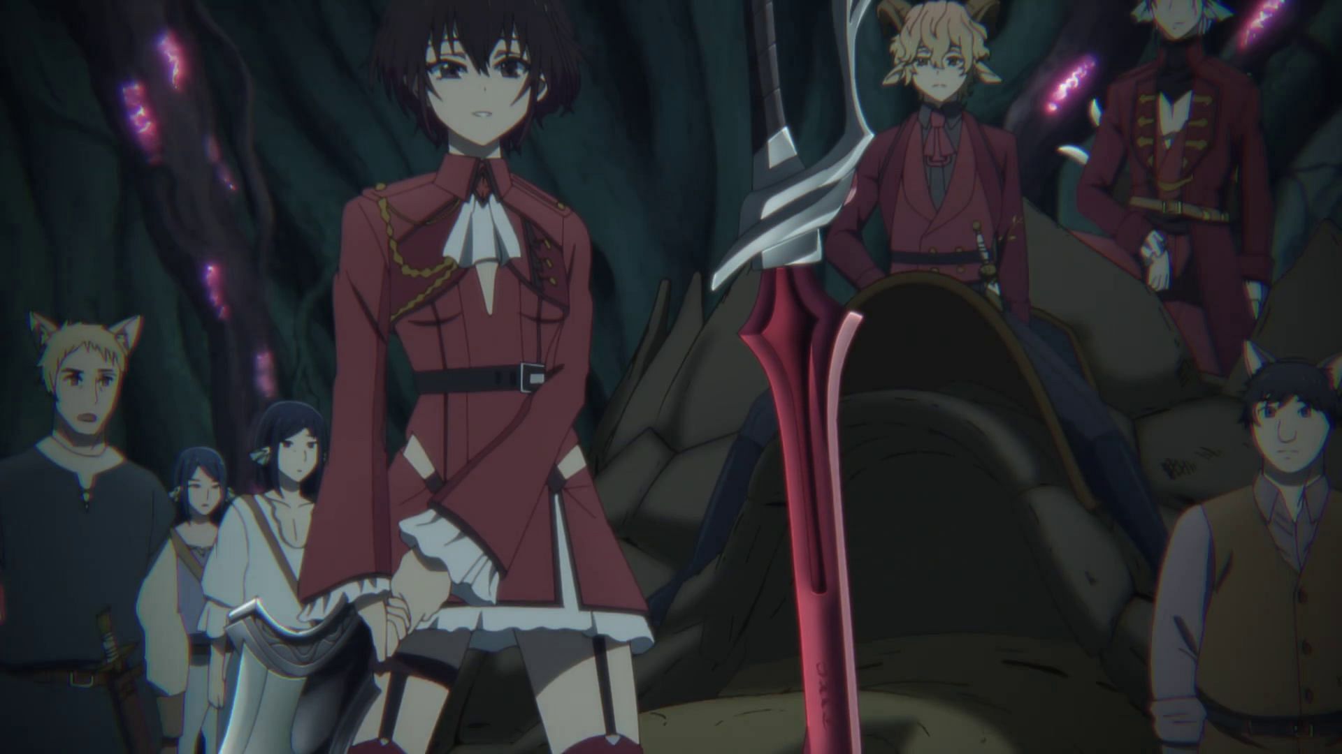 After parting ways with her allies and giving them the sword of the Katakombe, Bye Bye, Earth season 2 episode 7 should see Belle and Adonis' final fight begin (Image via Liden Films)